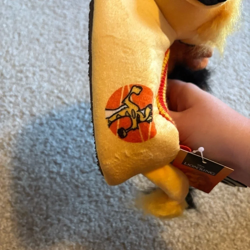 Disney Lion King Plush 3D Slippers NEW 9/10 11/12 Simba Pumba Kids
